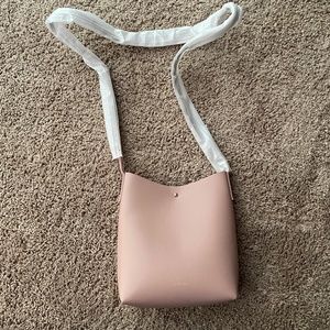 Pink Samara Vegan Leather Shoulder Bag NEW